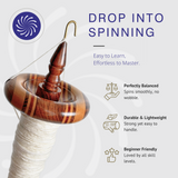 Premium Top Whorl Drop Spindle