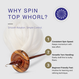 Premium Top Whorl Drop Spindle