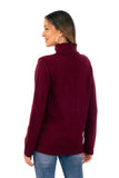 NOVICA - Burgundy Today Alpaca Blend Pullover Sweater