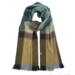 Shupaca Alpaca - NEW! Alpaca Plaid Scarf - Golden Coast