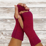 Alpaca Gloves - Trail - Cherry