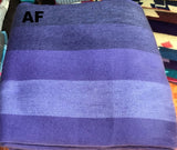 Alpaca Bed Blanket - Striped