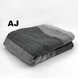 Alpaca Bed Blanket - Striped
