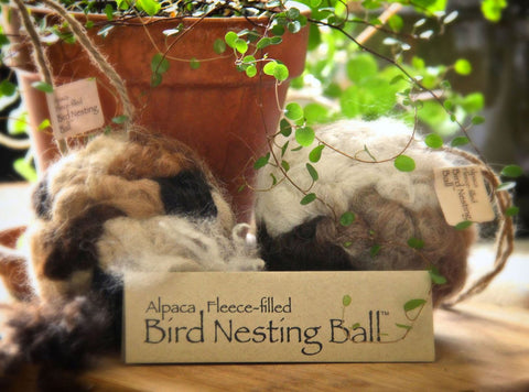 Alpaca Fleece-filled Bird Nesting Ball®