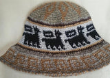 Hand Crochet Roll Up Rustic Alpaca Hat