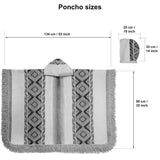 Khaki and Lilac LLAMA Poncho