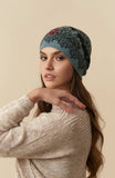 WUAMAN - Alpaca - Isabela Alpaca Hat | Hand Embroidered: Clay