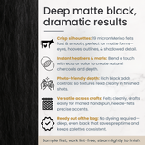 Black Merino Wool Carded Sliver | 19 Micron Dyed Wool