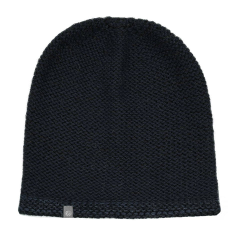 Alpaca Beanie Hat - Trail - Noir