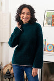 NOVICA - Sumptuous Warmth In Teal Alpaca Blend Funnel Neck Sweater