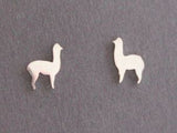 Silver Alpaca Stud Earrings