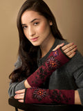 WUAMAN - Alpaca - Julia Alpaca Wrist Warmers | Hand Embroidery | Fall