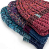 Alpaca Beanie - Braided - Scarlet