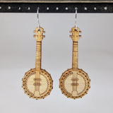 Musical Instruments | Natural Wood Earrings