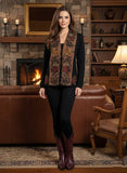 PERUVIAN PERFECTION - SW-63 Reversible Floral Alpaca Knit Sweater