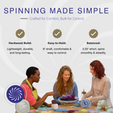 Premium Top Whorl Drop Spindle