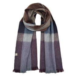 Shupaca Alpaca - NEW! Alpaca Plaid Scarf - Mocha