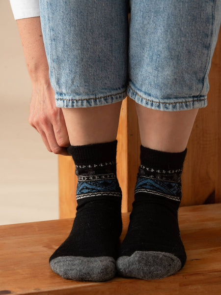 WUAMAN - Alpaca - Alpaca Socks | Full Cushion | Ankle Socks | Southwest