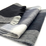 Shupaca Alpaca - NEW! Alpaca Plaid Scarf - Steel