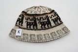 Hand Crochet Roll Up Rustic Alpaca Hat
