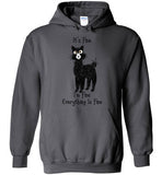 I'm Fine Alpaca Gildan Heavy Blend Hoodie