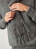 Long Fringed 100% Baby Alpaca Scarf
