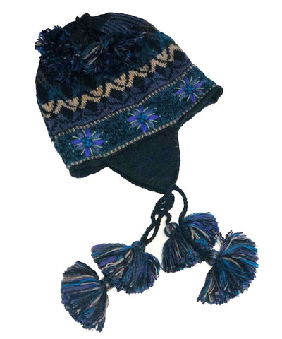 Alpaca Hat - Blue Sprite Chullo Hat