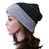 Reversible Cabled 100% Alpaca Knit Hat