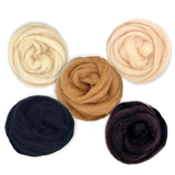 Animal Classics Carded Corriedale Wool Sliver Variety Pack