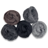 Shadowlands Carded Corriedale Wool Sliver Variety Pack