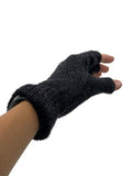 Solid Color Fingerless Alpaca Gloves