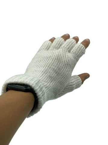 Solid Color Fingerless Alpaca Gloves
