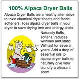 Wet Felted Alpaca Dryer Balls - Grey Aussie