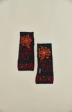 Emilia Alpaca Hand Warmers | Hand Embroidered: Black