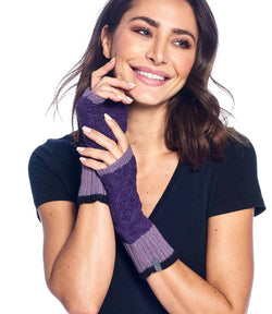 Alpaca Gloves - Color Block - Berry