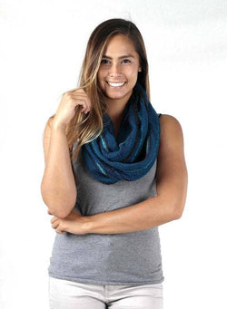 Alpaca Infinity Scarf - Boucle - Deep Sea