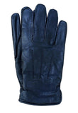 Black Leather Ladies Alpaca Knit Lined Glove