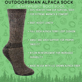 Alpaca Sock - Outdoorsman Alpaca Sock
