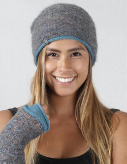 Alpaca Beanie Caraveli - Azul