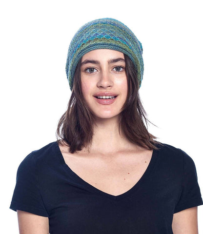 Alpaca Beanie - Printed - Seaweed